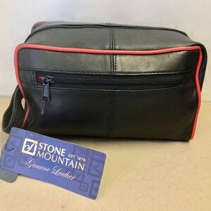 Stone Mountain Leather Travel Toiletry Dopp Bag